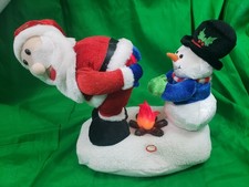 RARE GEMMY SANTA FIRE WARMING FARTS SOUNDS NOT LOUD LIGHTS UP NO ANIMATION picture