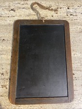 Vintage School Slate Chalkboard Wood Frame Primitive Writing Board 11.5” x 8” picture