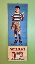 Vintage Holsum Bread Paper Roll Down Advertising Sign Mother's Day *STAN EKMAN* picture