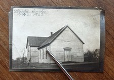 Antique 1900s Okarche Oklahoma St. John's Evangelical Lutheran Church Photo picture