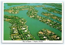 Bay Naples FL Aerial View Postcard picture