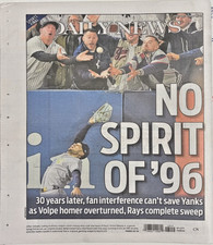 Tampa Bay Rays Beat Yankees Win ALDS NY Daily News 10/8/2026 picture