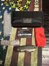 RARE Custom Knife Factory x Keanison Basset - Blackened Ti / M398 picture
