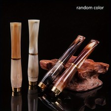 1PC Natural Horn Cigarette Holder Random Color Removable for Easy Cleaning Safe picture