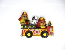 Burwood Wall Plaque Fire Truck Puppies Dalmation Chipmunk Nursery Play Room Deco picture