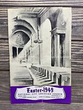 Vtg Program National City Christian Church Easter 1949 picture