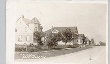 RESIDENTIAL STREET beechwood wi c1910 postcard wisconsin real photo rppc picture