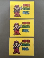 Lot of 3 Vintage 1989 Topps Nintendo Stickers Super Mario Bros. #11 picture