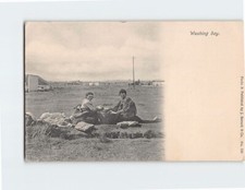 Postcard Washing day picture