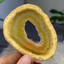 28G Natural Beautiful Agate Geode Druzy Slice Extra Large Gemstone picture