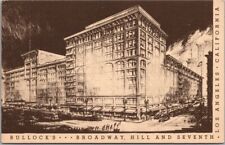 Vintage LOS ANGELES, California Postcard BULLOCK'S DEPT. STORE Artist's View picture