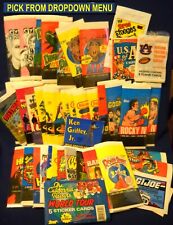 1985-1989 Vintage Wax Wrappers Donruss, Fleer, Topps, and others, U-Pick-1 picture