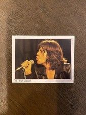 1987 Swedish Williams Pop Stars Mick Jagger #32 Rare Card , Sharp picture