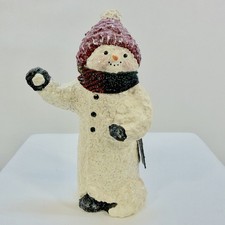 Vintage 1998 Enesco Snowman Throwing Snowball by Linda Lindquist Baldwin picture