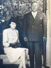 1946 African American Couple Studio Portrait Washington DC Venditti Photo picture