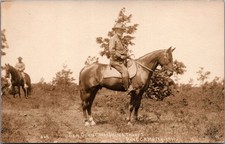 Gen. Grant Watching Troops Pine Camp NY 1910 Real Photo Postcard RPPC picture