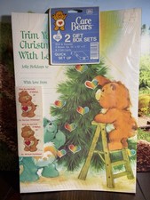 Vintage 1983 Care Bears NEW Old Stock Shirt + Sweater Gift Box Boxes Christmas picture