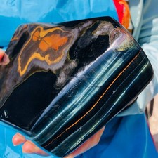 2080g Rare NATURAL bule tiger eye quartz crystal Specimen Healing stone picture