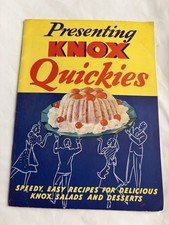 Vintage 1946 Presenting Knox Quickies Gelatine Recipe Booklet picture