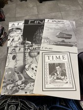 Disneyland LINE Newsletter Magazine Lot Vintage RARE 1985 1986 1987 30th Year picture