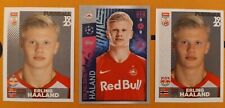 RARE ROOKIE ERLING HAALAND RED BULL SALZBURG PANINI FOOTBALL 2019 NEW 3PCS picture