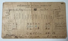 1918 1919 PALESTINE TX Report Card VIRGINIA JARRARD Schoolhouse antique Vtg picture