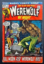 Werewolf by Night #1 (1972) 1st Solo Appearance Jack Russell Marvel Comic picture