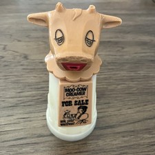 Vintage 1970's Whirley Industries 6oz Moo Cow Creamer USA Kitsch picture