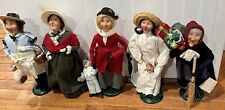 Vintage Lot of 5 Byers Choice Carolers Various 1992 1983, 1994, 1995 Made USA picture
