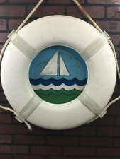 Nautical Life Ring Buoy Home Marine Beach Wall Decor picture