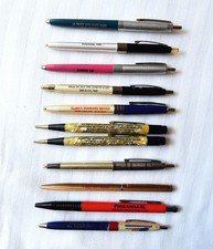 10 Vintage Advertising Pens and 2 Mechanical Pencils picture