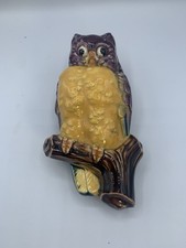 Vintage Ceramic Owl Wall Pocket picture
