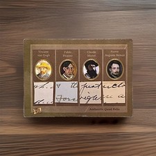 2025 Pieces Of The Past Art & Music Van Gogh,Picasso,Monet,Renoir Quad Relics picture