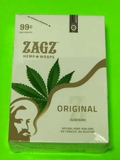 FREE GIFTS🎁Zagz Original 50 High Quality Natural🍁Hemp Rolling Papers🔥RARE💨♨️ picture