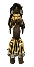 Vintage African Turkana Kenya Ikoku Fertility Doll Handmade 13” Tribal Cultural picture