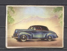 Mercury 8 Club Cabriolet 1939 Vintage 1950s Dutch Trading Card No.98 picture