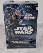 2026 Topps Chrome Star Wars Blaster / Value Box ~ 8 Packs - New / Sealed picture