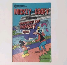 Mickey & Goofy Comic Book Walt Disney World EPCOT Center Universe Of Energy 1985 picture