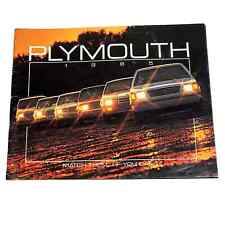 Vintage 1985 Plymouth Original 67 Page Dealer Sales Brochure picture