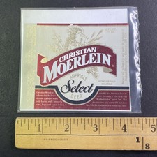 Christian Moerlein Beer Label Vintage America's Select 12oz Paper Breweriana picture