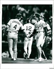1990 Carney Lansford Dennis Eckersley Oakland A'S World Series Sports Photo 8X10 picture