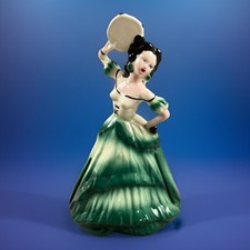 Vintage Napkin Holder Doll 1940s Ceramic Figure Spanish Dancer Flamenco picture