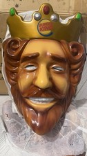 Burger King 2007 Promo Mask Adult Plastic Costume Crown Advertising Collectible picture