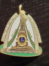 Vintage Lions Club Pin 1989-1990 Convention St. Louis New York Bermuda HO HO NYC picture