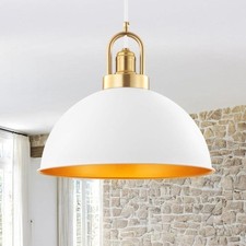 Brand New Kco Lighting Modern Large White Dome Pendant Light 13.8