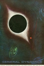 Vintage General Dynamics Poster - Mid-Century Modern Space Art π 24x36β - picture