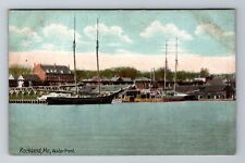 Rockland ME-Maine, Waterfront, Antique, Vintage Souvenir Postcard picture