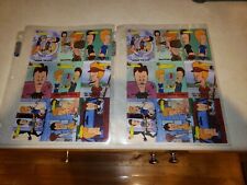 1994 Fleer Beavis and Butthead 2 Uncut 9-card Promo Sheets MTV Animation.  picture