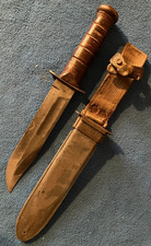 Post 1967 Vietnam Ear Camillus MARK 2 Combat Knife Variant w/ 1945 NORD Scabbard picture