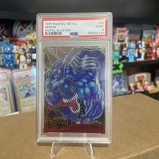 1995 Marvel Metal #16 - Venom Metal Blaster - PSA 9 Mint - Pop 17 (11 Higher) picture